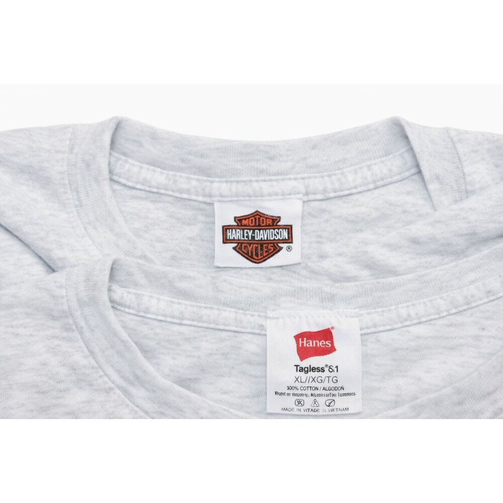 Harley Davidson Graphic Ark T Shirt His Hers Matching Pair L & XL Gray  2008 - Picture 3 of 5